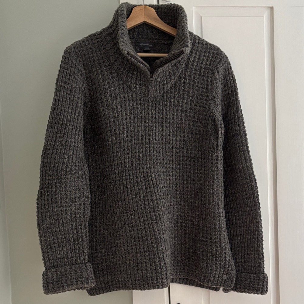 Women’s Eddie Bauer Gray Wool Sweater
